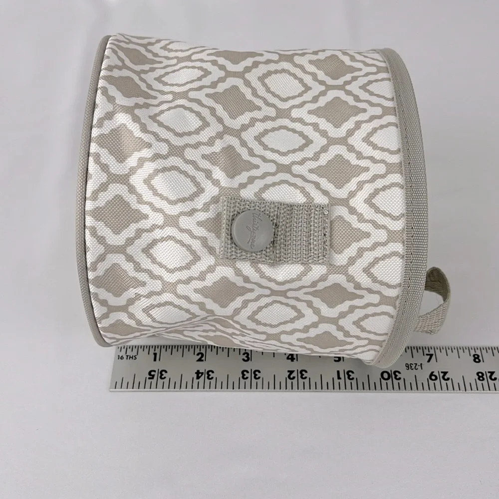 Thirty-one Oh Snap Mini Storage Bin Perfect Pendant Taupe White